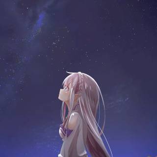 Sad anime girl phone wallpaper