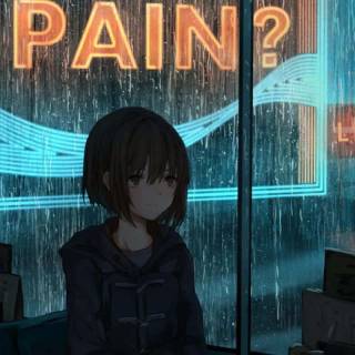 Sad anime girl phone wallpaper