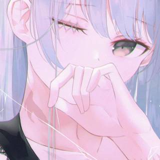 Sad anime girl phone wallpaper