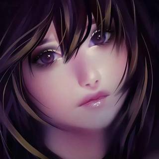 Sad anime girl phone wallpaper