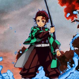 Kamado Tanjiro phone wallpaper