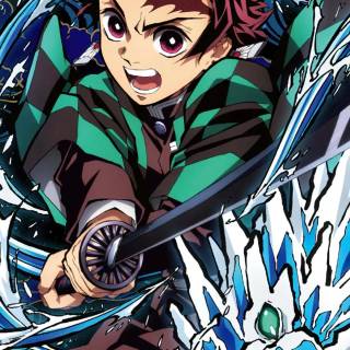 Kamado Tanjiro phone wallpaper