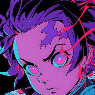 Kamado Tanjiro phone wallpaper