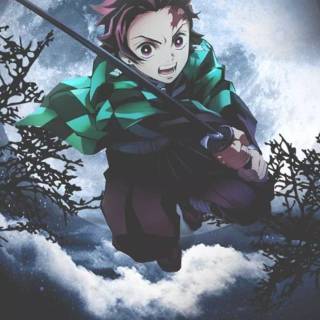 Kamado Tanjiro phone wallpaper