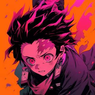 Kamado Tanjiro phone wallpaper