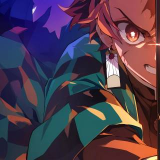 Kamado Tanjiro phone wallpaper