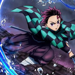 Kamado Tanjiro phone wallpaper