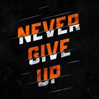 Never Give Up iPhone wallpaper