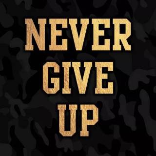 Never Give Up iPhone wallpaper