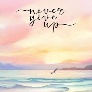 Never Give Up iPhone wallpaper