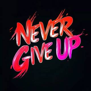 Never Give Up iPhone wallpaper