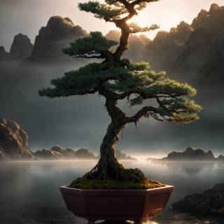 Bonsai iPhone wallpaper