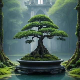 Bonsai iPhone wallpaper