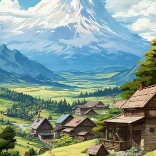Village wallpaper