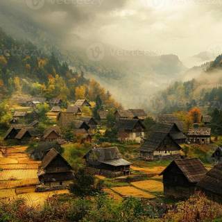 Village wallpaper