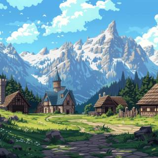 Village wallpaper