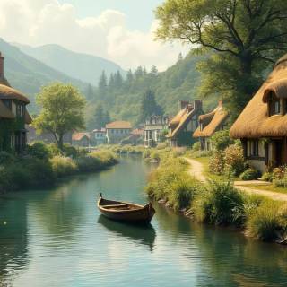 Village wallpaper