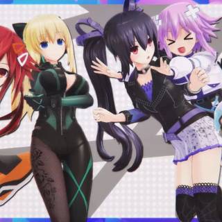 Neptunia Riders Vs Dogoos wallpaper