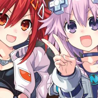 Neptunia Riders Vs Dogoos wallpaper