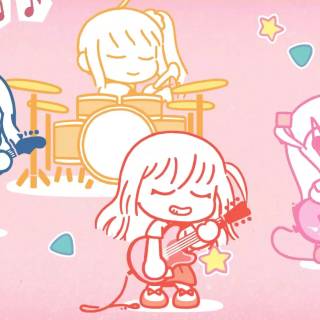 Bocchi the Rock! desktop wallpaper