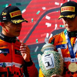 Lando Norris and Oscar Piastri wallpaper