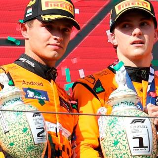 Lando Norris and Oscar Piastri wallpaper