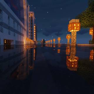 Minecraft shader 4k wallpaper