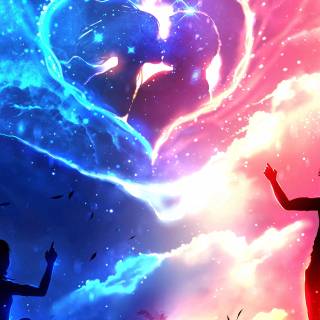 Anime couple 4k PC wallpaper