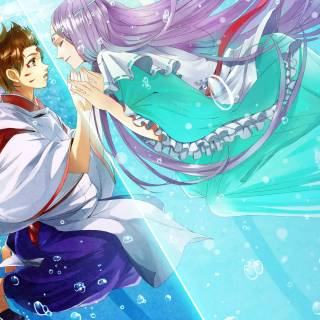 Anime couple 4k PC wallpaper