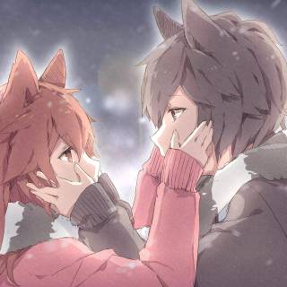 Anime couple 4k PC wallpaper