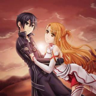 Anime couple 4k PC wallpaper