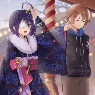 Anime couple 4k PC wallpaper