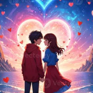 Valentines postcard wallpaper