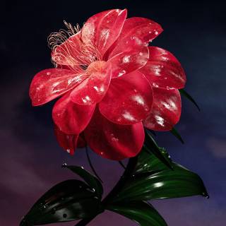 Red flower 4k wallpaper