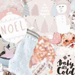 Christmas iPhone collage wallpaper