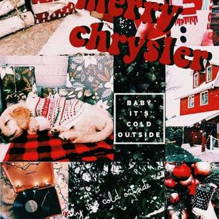 Christmas iPhone collage wallpaper