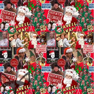 Christmas iPhone collage wallpaper