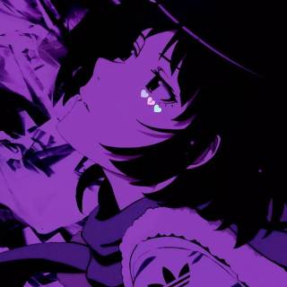 Phone anime purple wallpaper