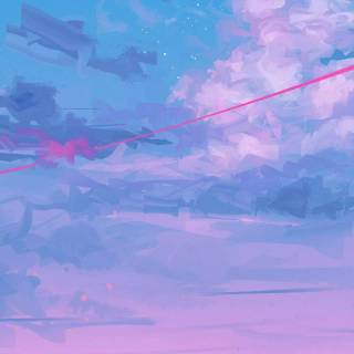 Phone anime purple wallpaper