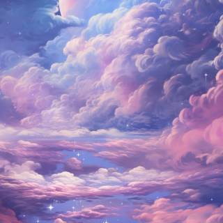 Phone anime purple wallpaper