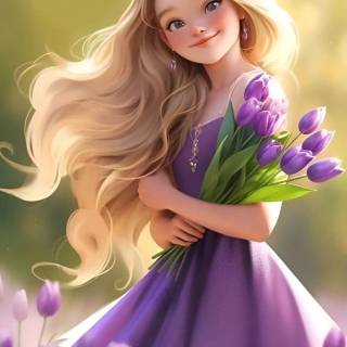 Phone anime purple wallpaper