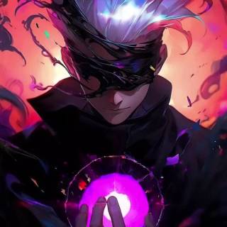 Phone anime purple wallpaper