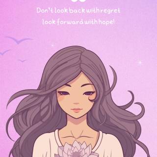 Phone anime purple wallpaper