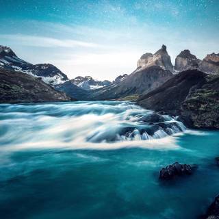 Phone river wallpaper