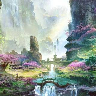 Phone river wallpaper