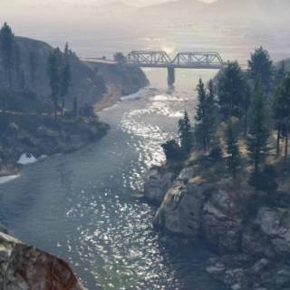 Phone river wallpaper