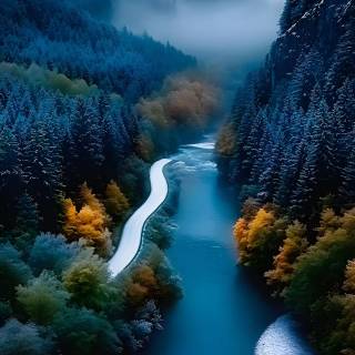 Phone river wallpaper