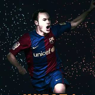 Iniesta iPhone wallpaper