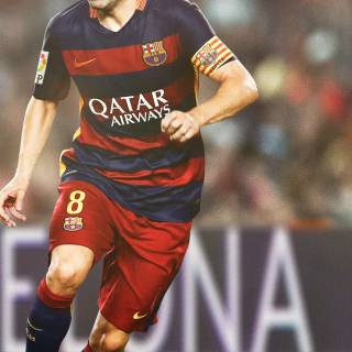 Iniesta iPhone wallpaper