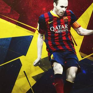 Iniesta iPhone wallpaper